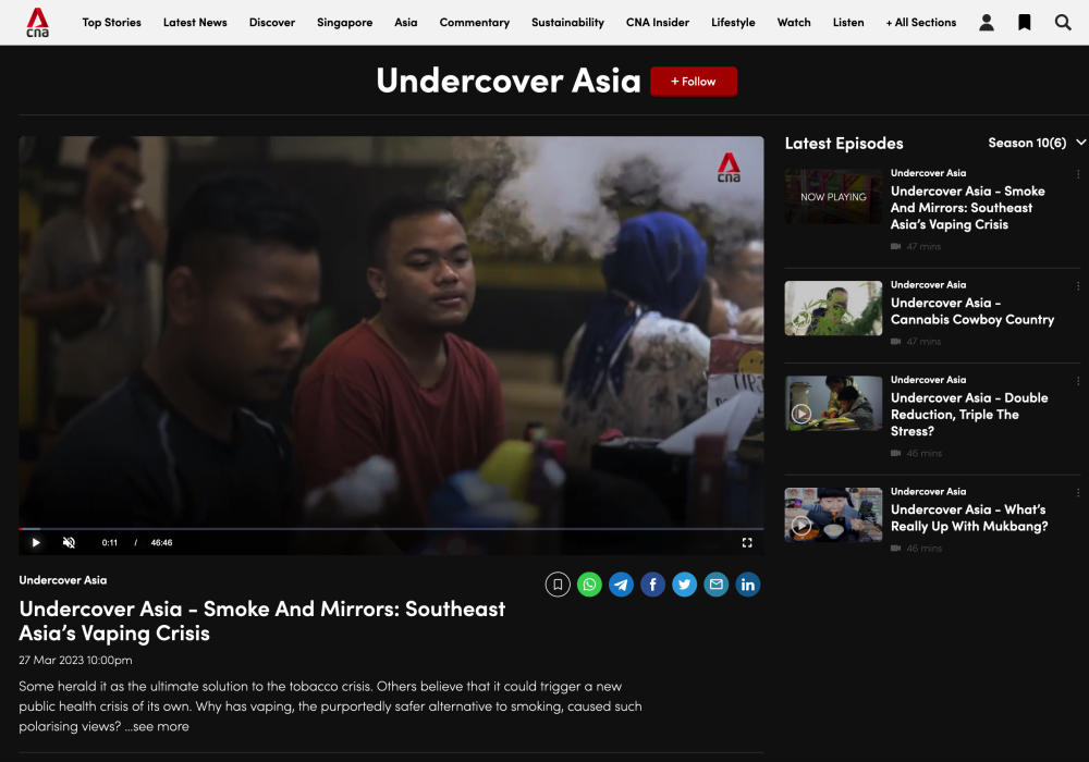 Undercover Asia - Smoke And Mirrors: Southeast Asia’s Vaping Crisis