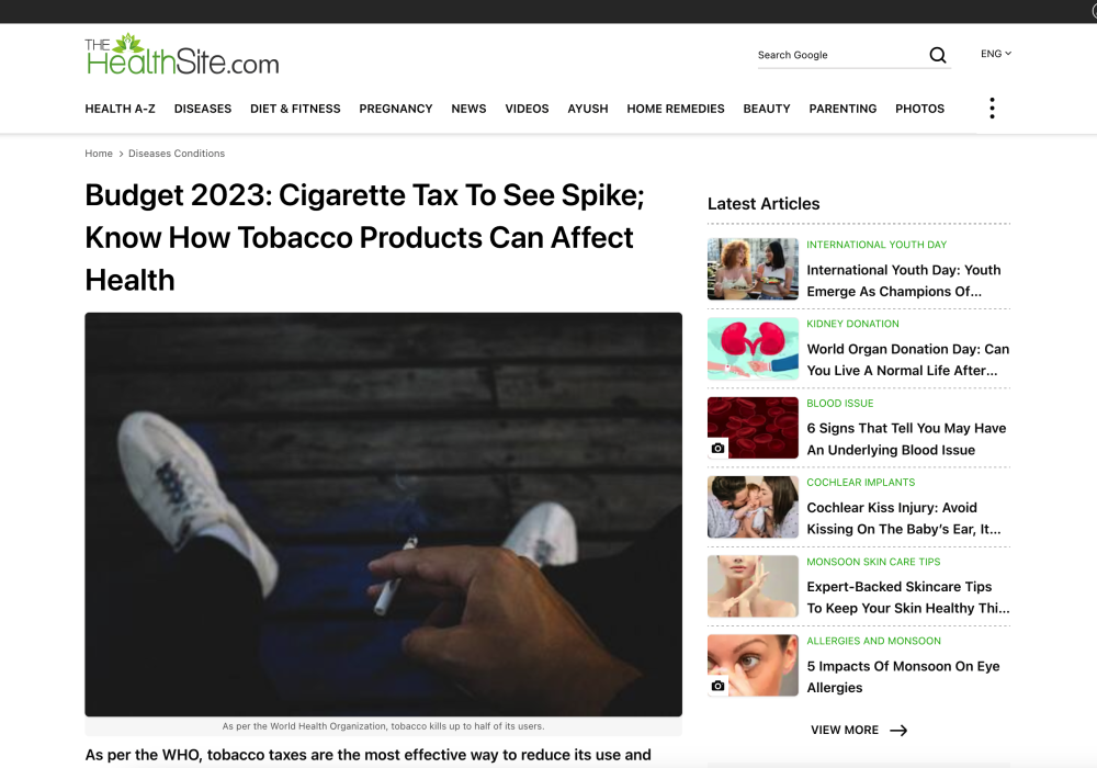 Budget 2023: Cigarette Tax To See Spike; Know How Tobacco Products Can Affect Health